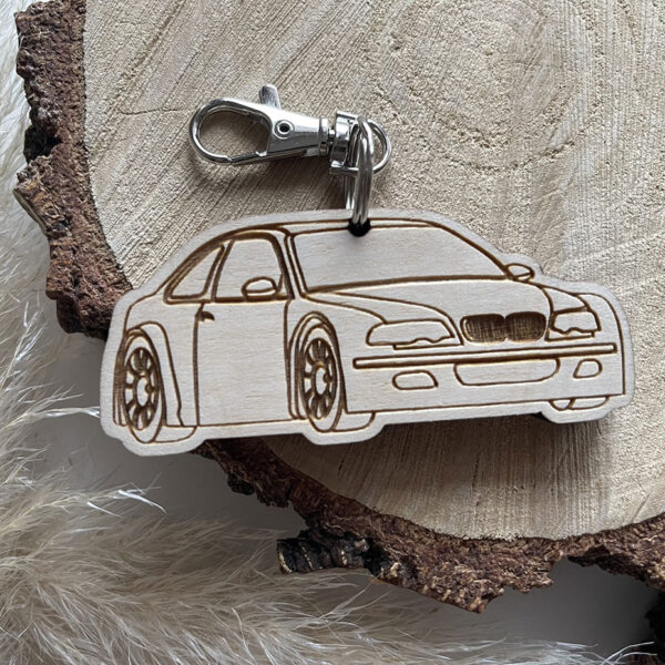 Brelok BMW z dowolnym napisem w tyle