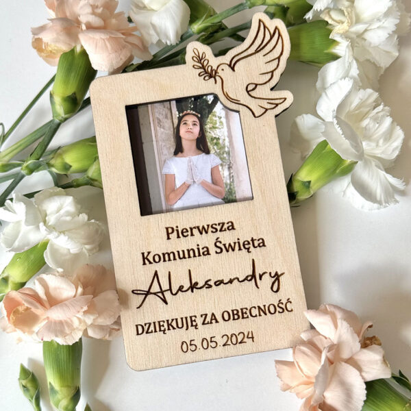 Magnes Komunijny ze zdjęciem