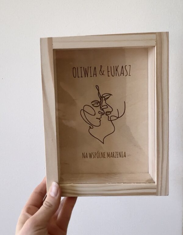 Skarbonka Ślubna  z dowolnym napisem