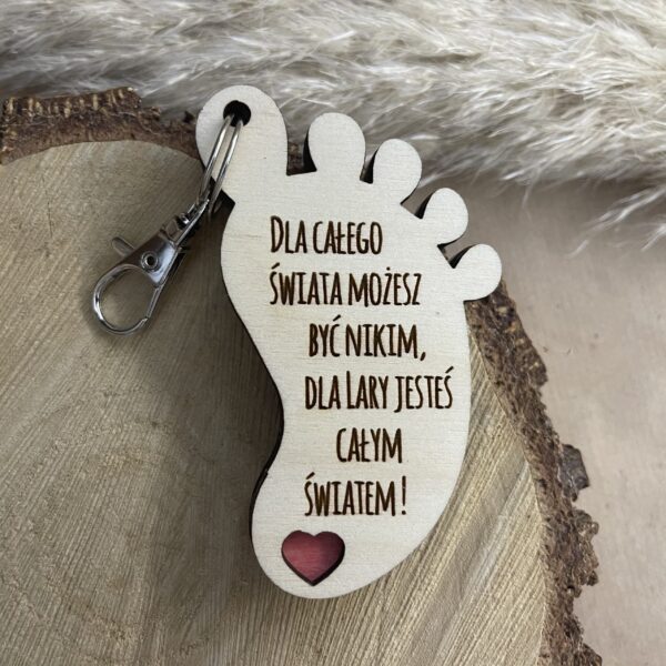 Brelok z dowolnym napisem