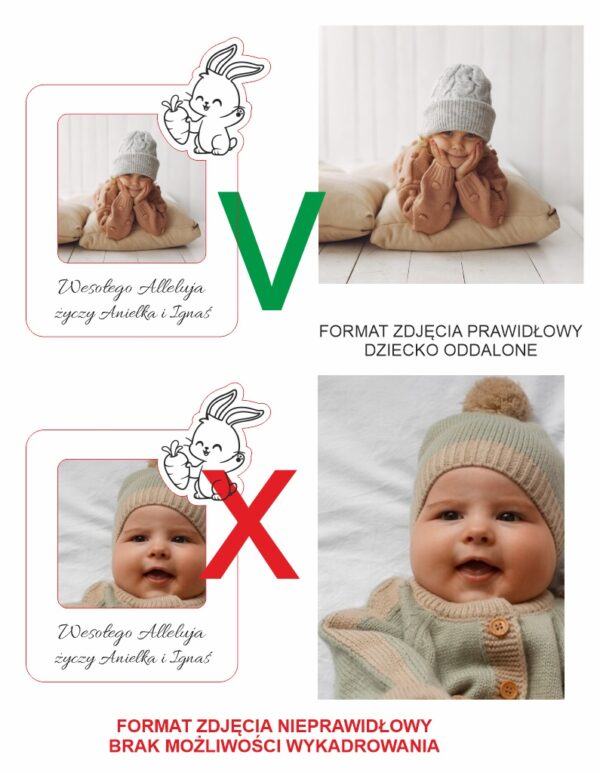 Magnes z dowolnym napisem